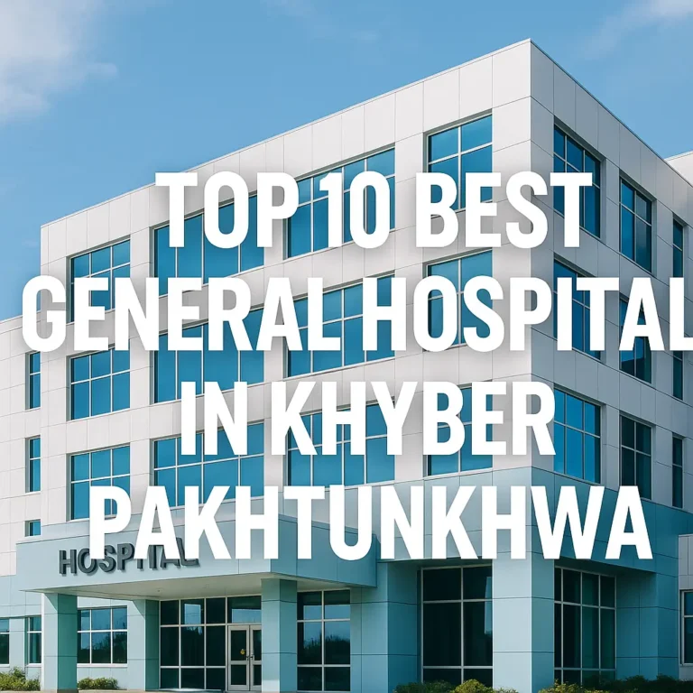 Top 10 best general hospital in Khyber Pakhtunkhwa, pakistan